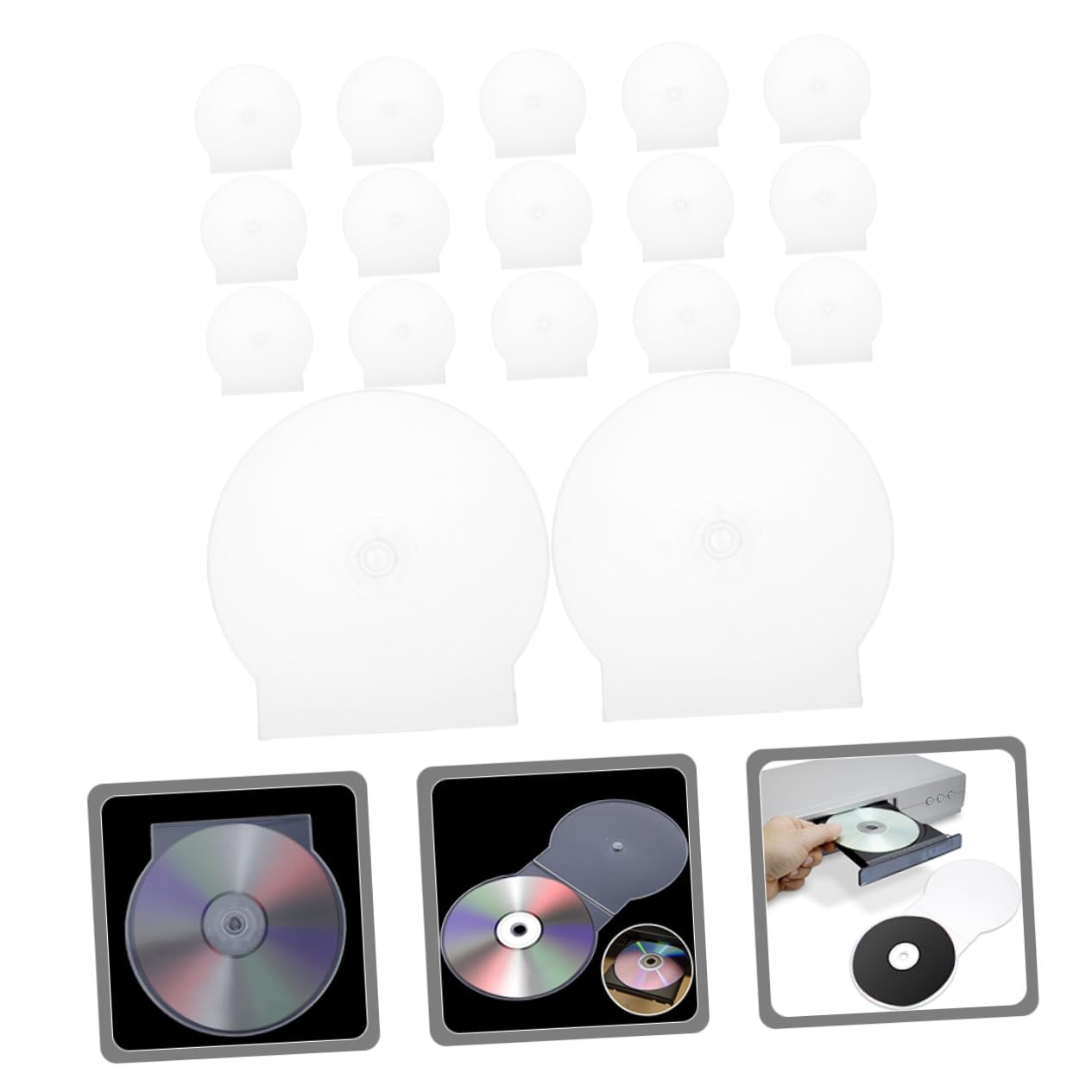 50 pezzi Custodie CD Trasparenti in Plastica Rigida Scatole Porta Dvd Resistenti e Leggere per Archiviazione Dischi Organizer CD Compatti e Maneggevoli per Musica Giochi e