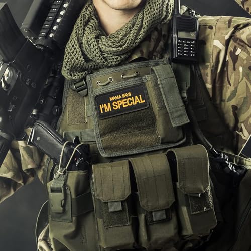 Patchs Militaire Fun Patch Pour Vêtements Tactiques Sac à dos Casquette de Baseball Gilet Harnais pour Chien (Mama Says I'm Special) – vue 5