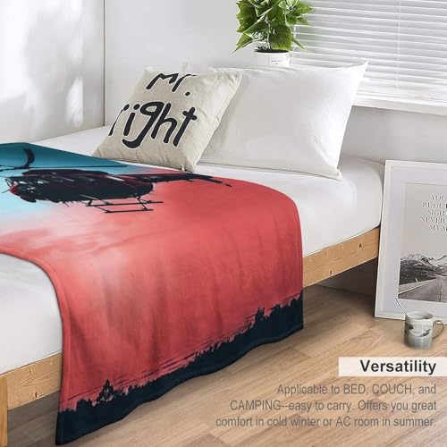 Couverture hélicoptère en peluche douce et moelleuse pour lit - 7