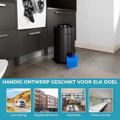 Centrifugeuse linge Lodgy essoreuse sèche : mini sèche-linge noir AAA+