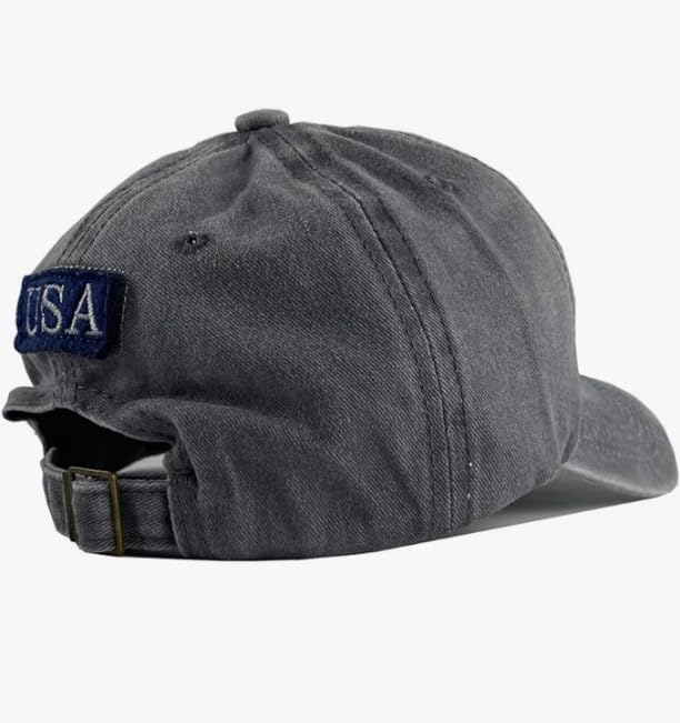 USA Flag Hat - American Flag- Embroidered - Put Your Patriotism On Display - Comfortable - Adjustable - One Size Fits Most - Image 3