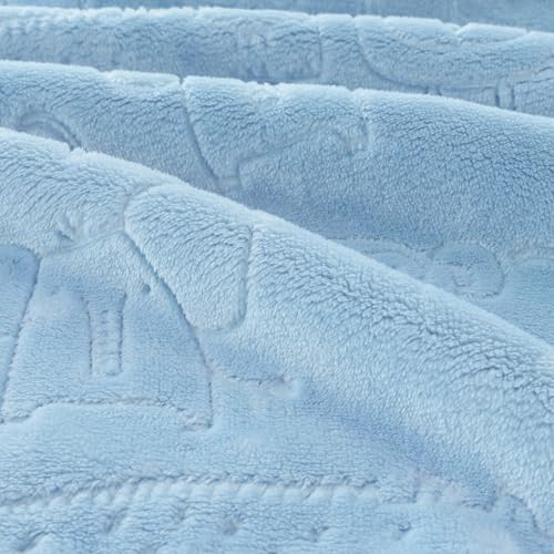 Image of BORITAR Baby Blanket for Boys Girls Ultra Soft Fleece Warm and Lightweight Animal Blankets for Infant Toddler Newborn, 30x40 Inch, Blue