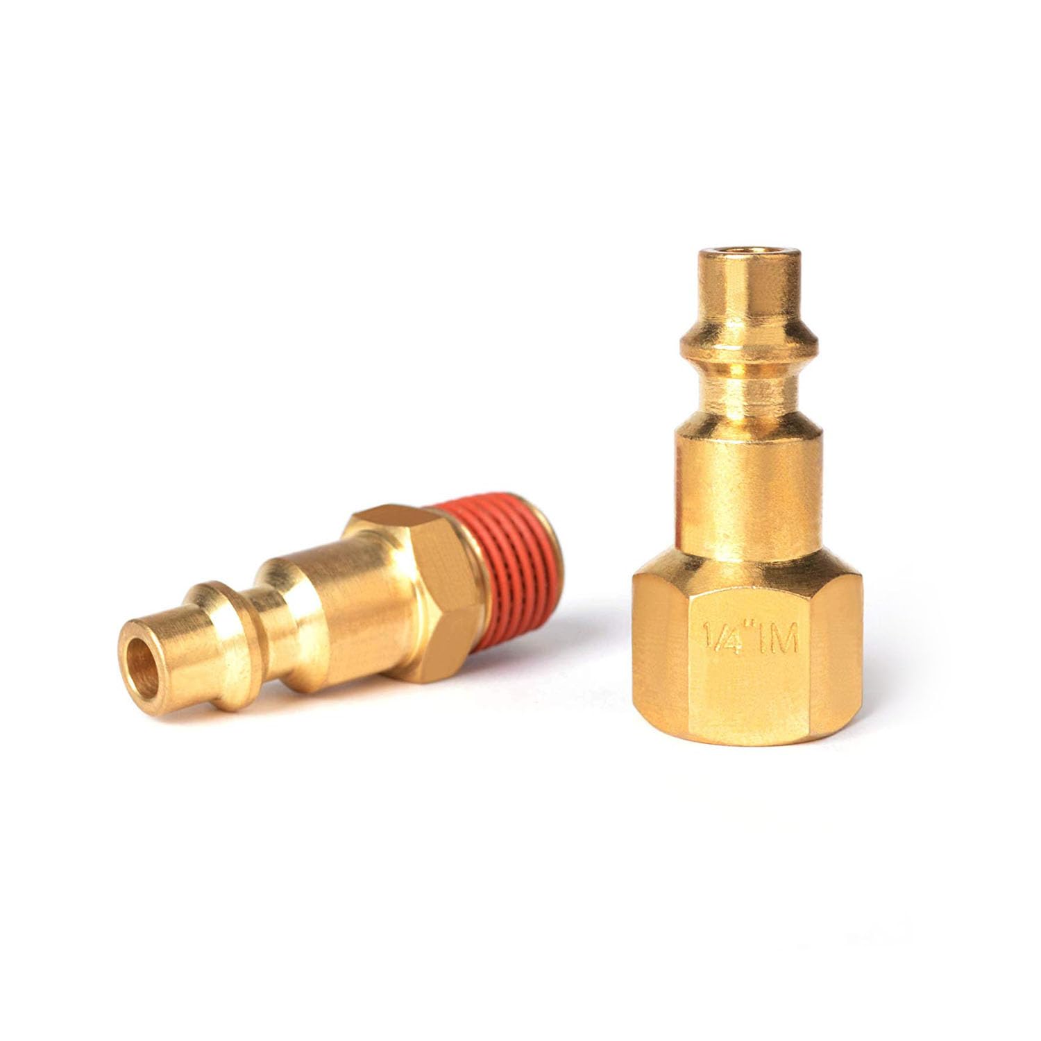 30 piezas de acoplador de aire NPT de 1/4 pulgadas y kit de enchufe, accesorios de aire de conexión rápida, conexión rápida industrial de latón macizo, juego de conectores