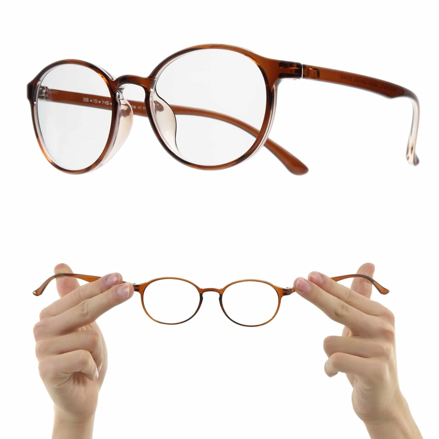 度ありメガネ 富士山眼鏡）アギラ AGIRA made in Japan model 黒縁 無骨 伊達