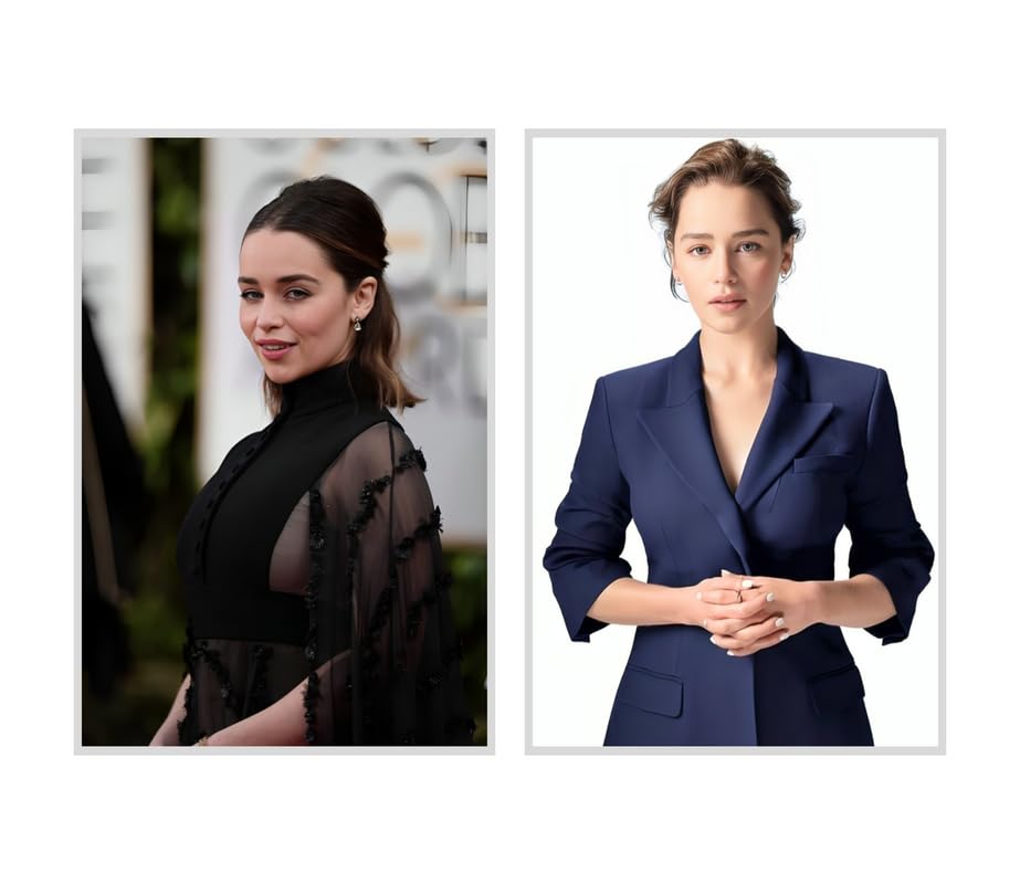 Actress Emilia Clarke Poster, Size - 12 X 18 inches, Paper Thickness - 250 GSM (PACK OF 2) || EB - 38