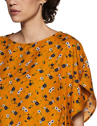 Image of ABOF Womens Western Solid Regularfit Top (BOA17AWWWTP1130802 Mustard M)