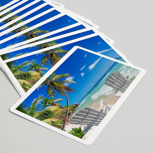 Baraja de 52 Cartas Tamaño Póker Playa y Palma miniatura 5
