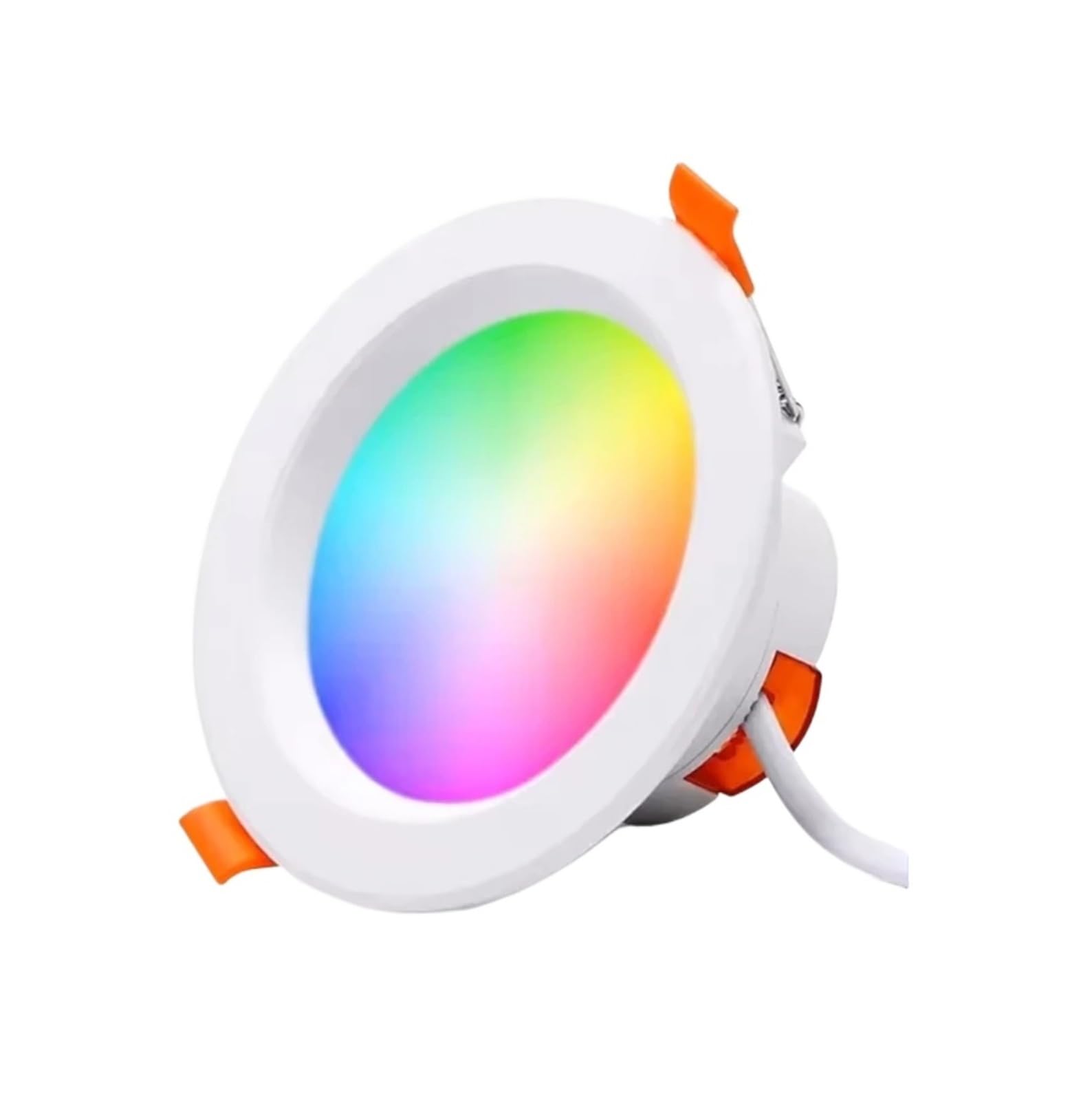 Genérico LXIN tuya Downlight WIFI, foco de atenuación LED inteligente 7/9/12/15, 2700-6500k RGBCW Color cálido frío, voz con Alexa Google Home(3 piece pack,7W HOLE 75-90MM_WIFI VERSION)