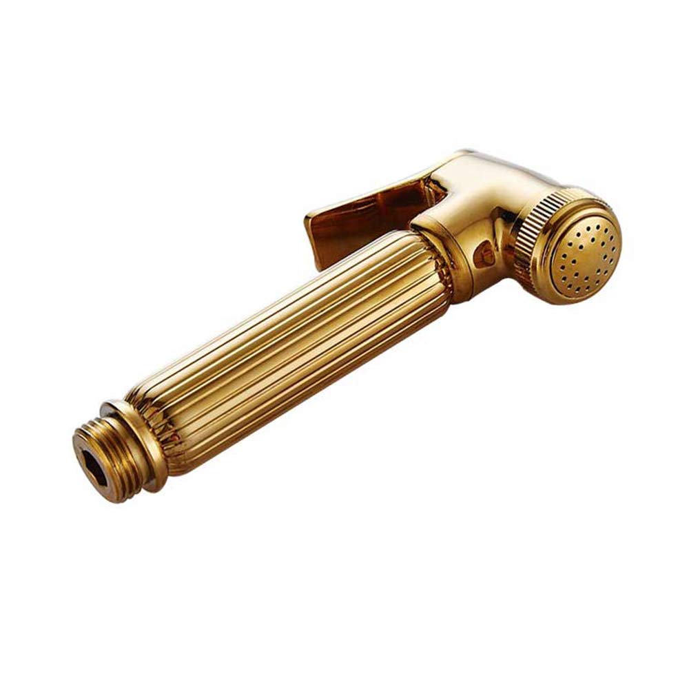 Juego De Grifo Pulverizador Bidé con Agua Fría Inodoro Mano Latón Accesorio Presión Montaje En Pared Una Manija for Higiene Personal,Antiguo(Motor with Bracket)