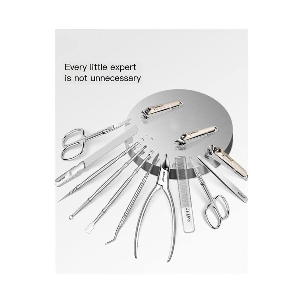 Nagelknipser, Nagelknipser-Set für Zuhause, spritzwassergeschützter Nagelknipser, Pediküre-Werkzeugset für Herren, Nagelset