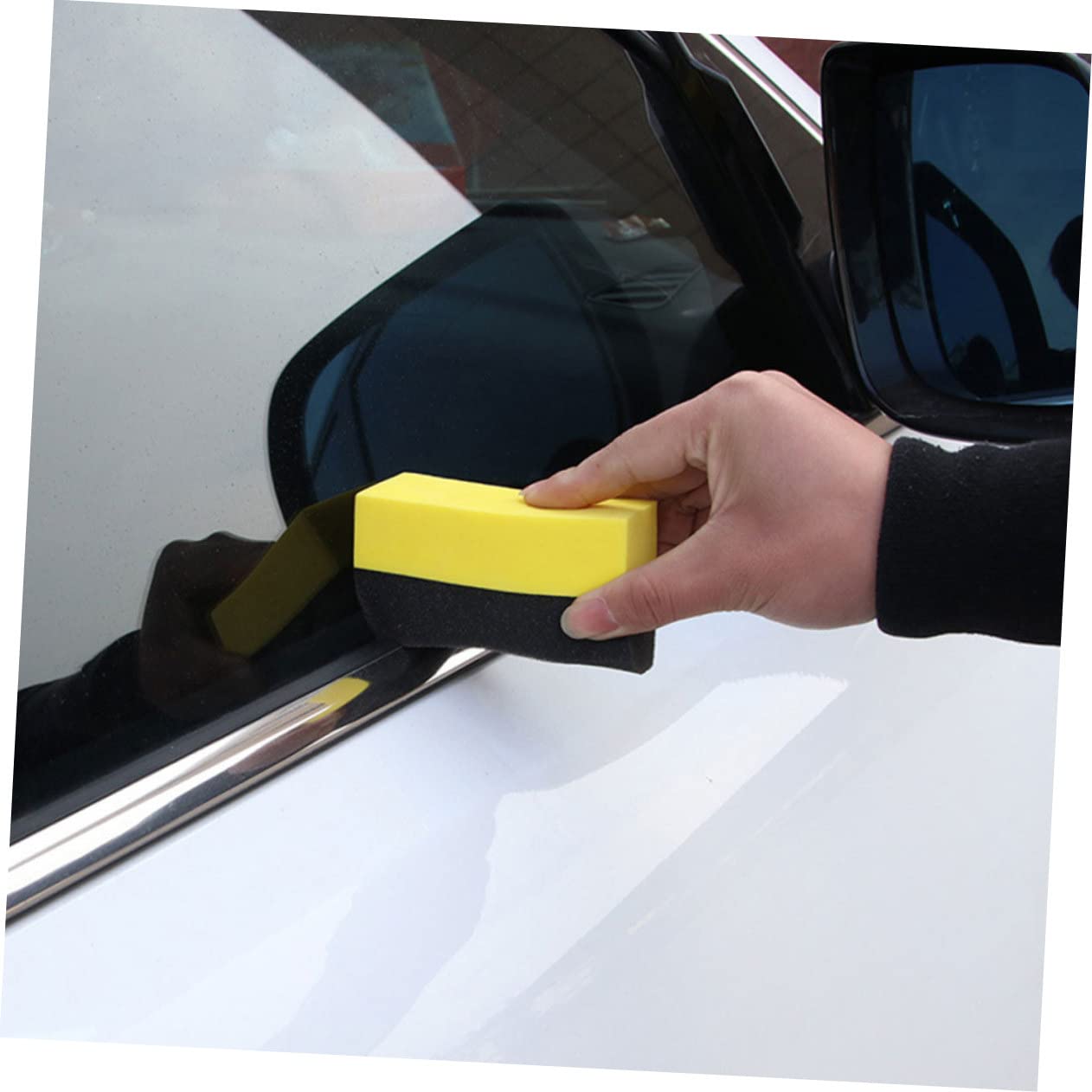 Amosfun 4 Sätze Autowaschschwamm Schaum Groß Polster Nass Auto Reinigungsschwamm Waschen Für Reifenglanz Autowachs Lehmschwamm Auto Schwamm Verbund Pe 10 Stück * 4