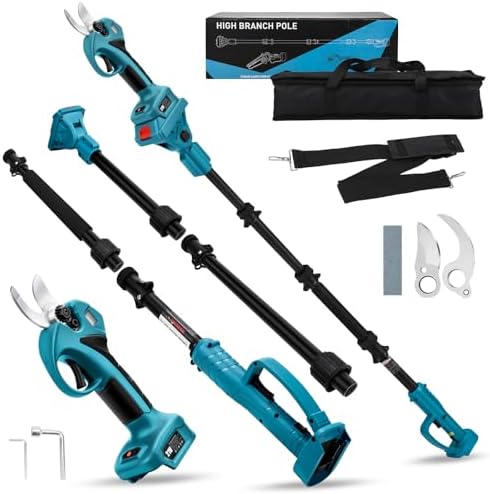 Akku Astschere Gartenschere Teleskop stange Kompatibel mit Makita 18V | ohne Akku Bürstenlosen Motor schere baum baumschere akkuschere mit teleskopstange zum Beschneiden von Bäumen