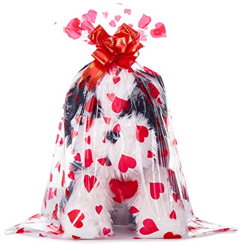 Ikasa Border Dog Stuffed Animal Love Plush Toy With Heart For Valentine Day,Cute 11.8" Plushie Soft With Bow Small Fluffly Cuddly Toy,Valentine’s Day Gifts For Girlfriend Boyfriend Her Girl Boy (Dog) #TOP5