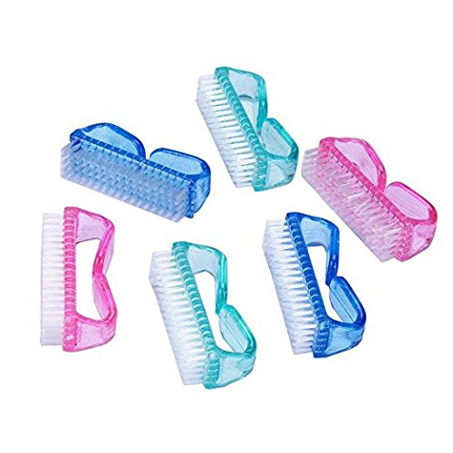 Plcao Handle Nail Brush Nail Hand Scrubbing Cleaning Brush (Pack of 5)