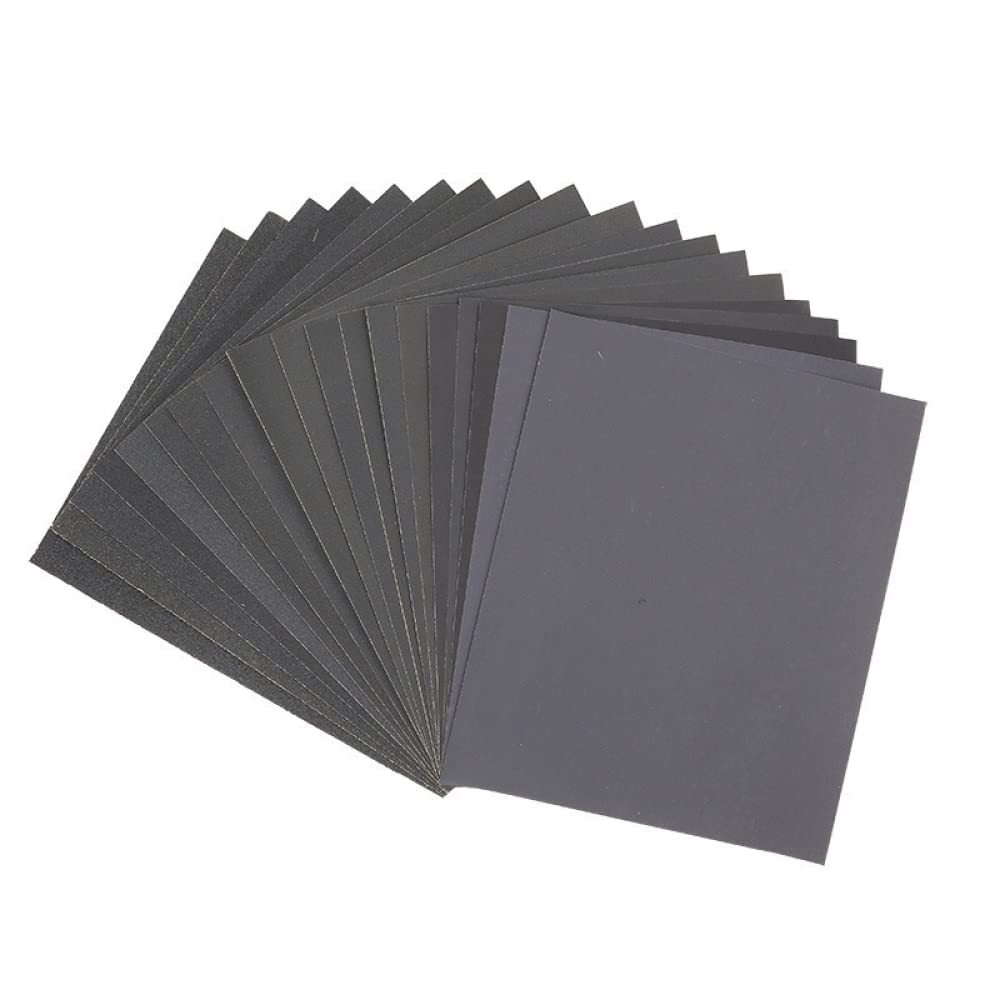 20 pz/set Automotive Carta Vetrata 230 * 280mm 800 1000 1200 1500 2000 Grana Mulino Ad Acqua Lucidatura Carta Vetrata Manutenzione di Bellezza Auto, 2000