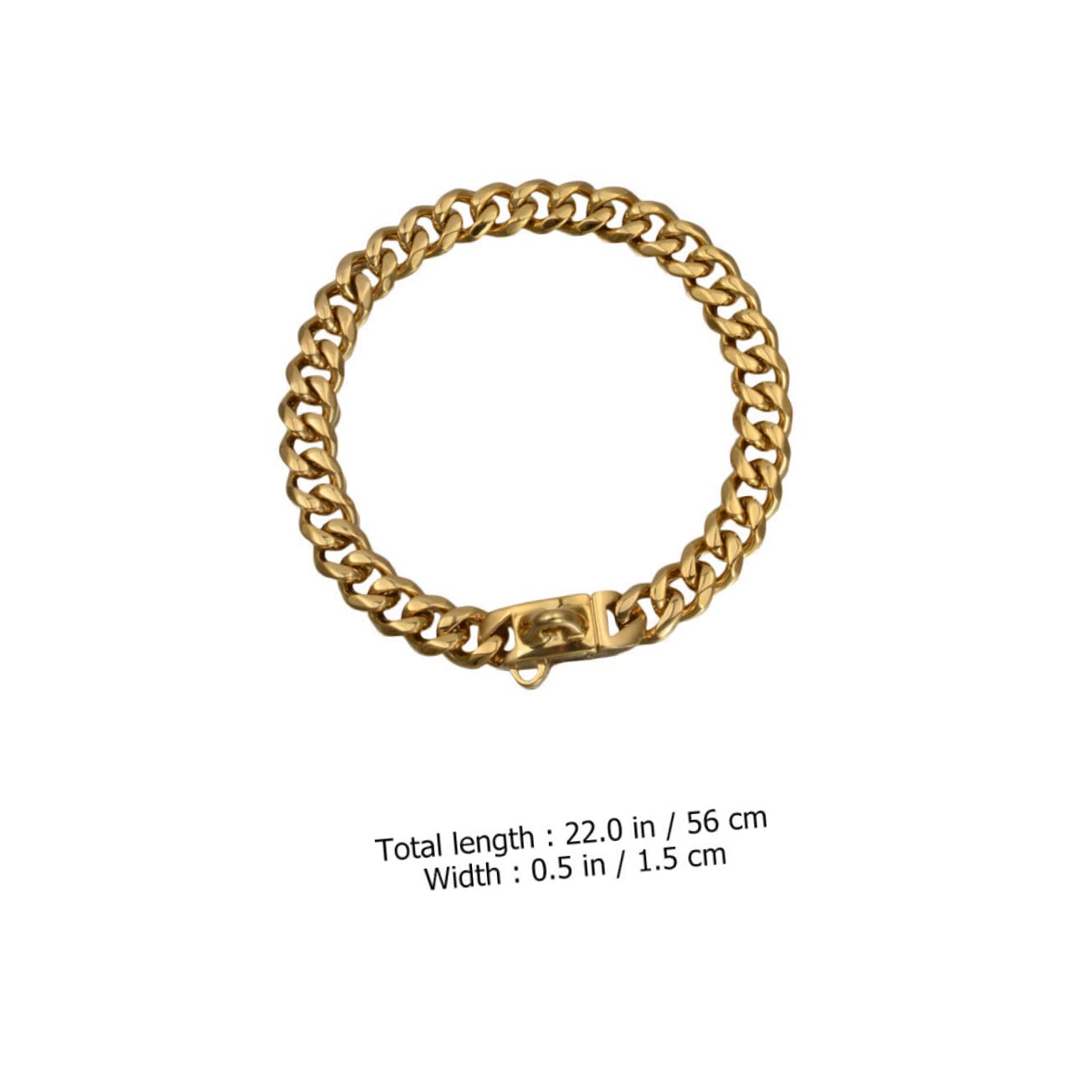 Collar Fácil de Limpiar y Reutilizable de Perros para Acero Inoxidable Dorado Accesorio Resistente para Adiestramiento y Uso Diario