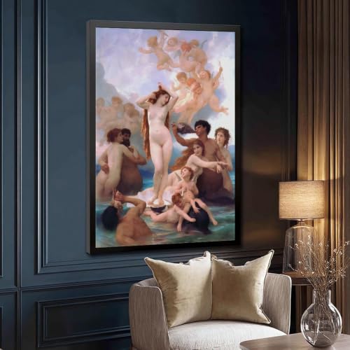Tableau La naissance de Vénus Bouguereau 50x76 cm décor bureau