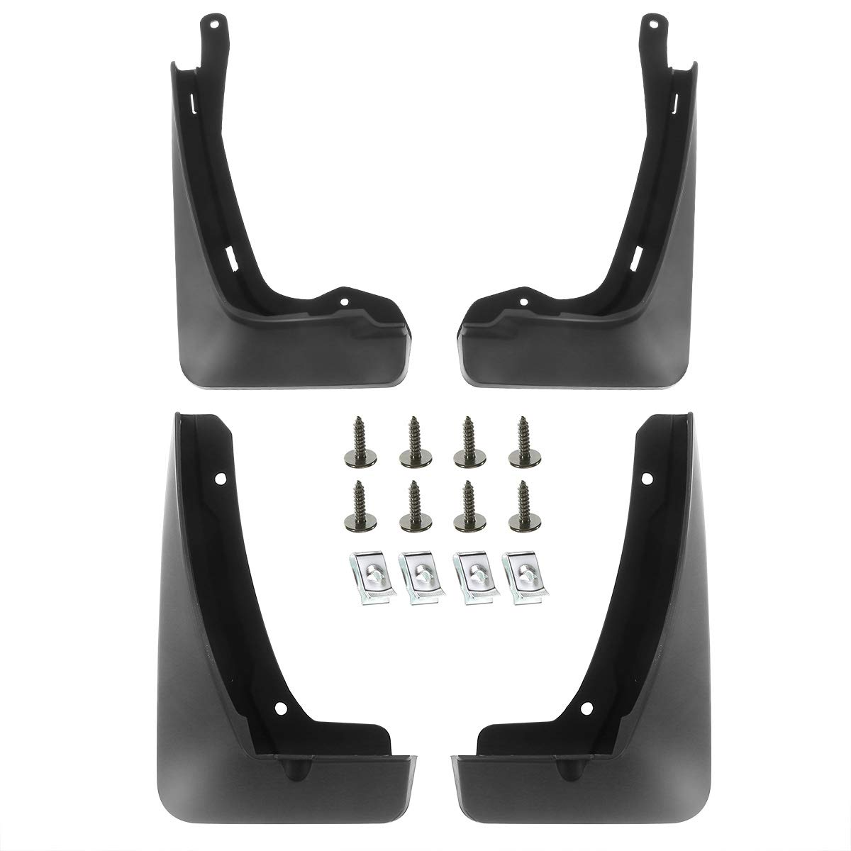 A-Premium Set of 4PCS Mud Flaps Splash Guards Mudguards Mudflaps with Hardware Kits Accessory Compatible with Cadillac XT6 2019 2020 2021 2022 2023, Sport Utility, Front LH RH and Rear LH RH