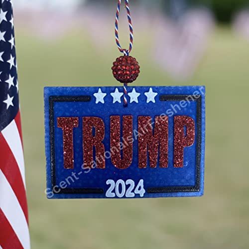 Trump 2024 Car Freshie (Mahogany Teakwood) Home & Kitchen