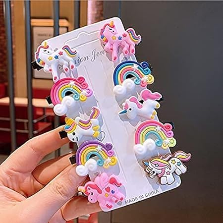 DEVIL 10 Rainbow Unicorn Hair Clips Set Baby Hairpin For Kids Girls Toddler Barrettes Hair Accessories (UNICORN RAINBOW) (B0C99KBB6Z) Amazon Price History, Amazon Price Tracker