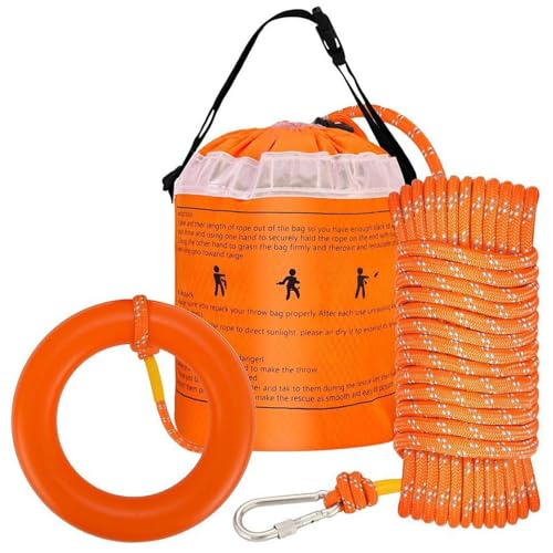 Corde de sauvetage de 15,2 m en sac flottant pour sécuriser vos sorties en kayak et bateau