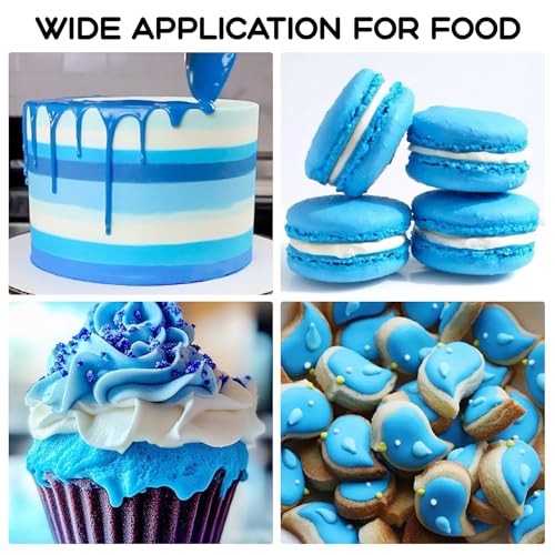 Image of Blue Gel Food Coloring - 4.5 oz Professional Grade Concentrated Food Dye, Gel Based Coloring for Icing, Baking, Cake Decorating & Cookies
