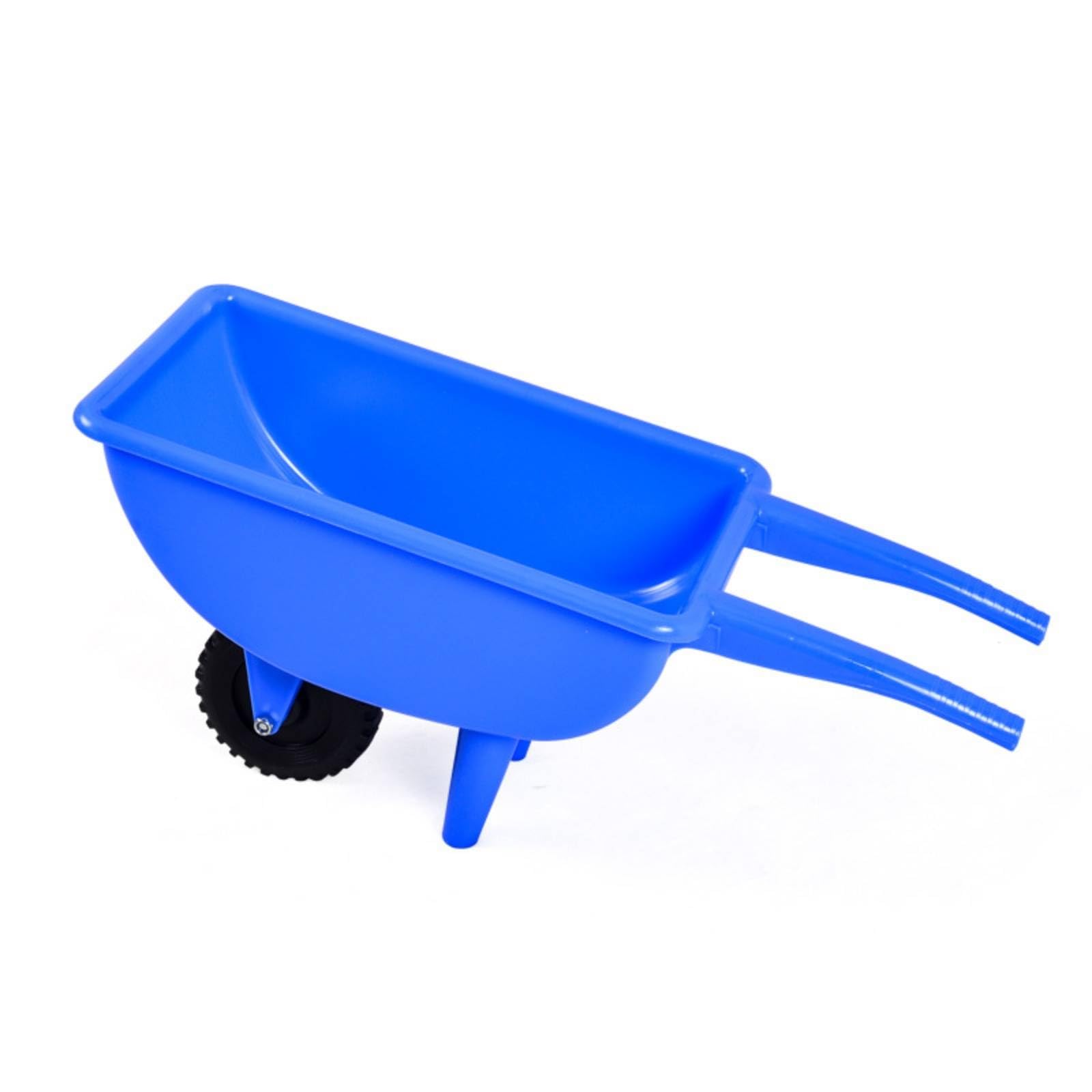 kowaku Brouette Jardinage Jouet Légère Brouette en Plastique Pratique pour Enfants, Jardin, Bleu