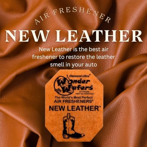 Image of Wonder Wafers 250 Count New Leather Unwrapped Automobile Professional Use Air Fresheners Car and Truck Detail