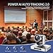 AVKANS 4K NDI PTZ Camera, 20X HDMI SDI AI AUTO Tracking PTZ Camera with IP Live Streaming for Church Worship Live Events, PoE Support