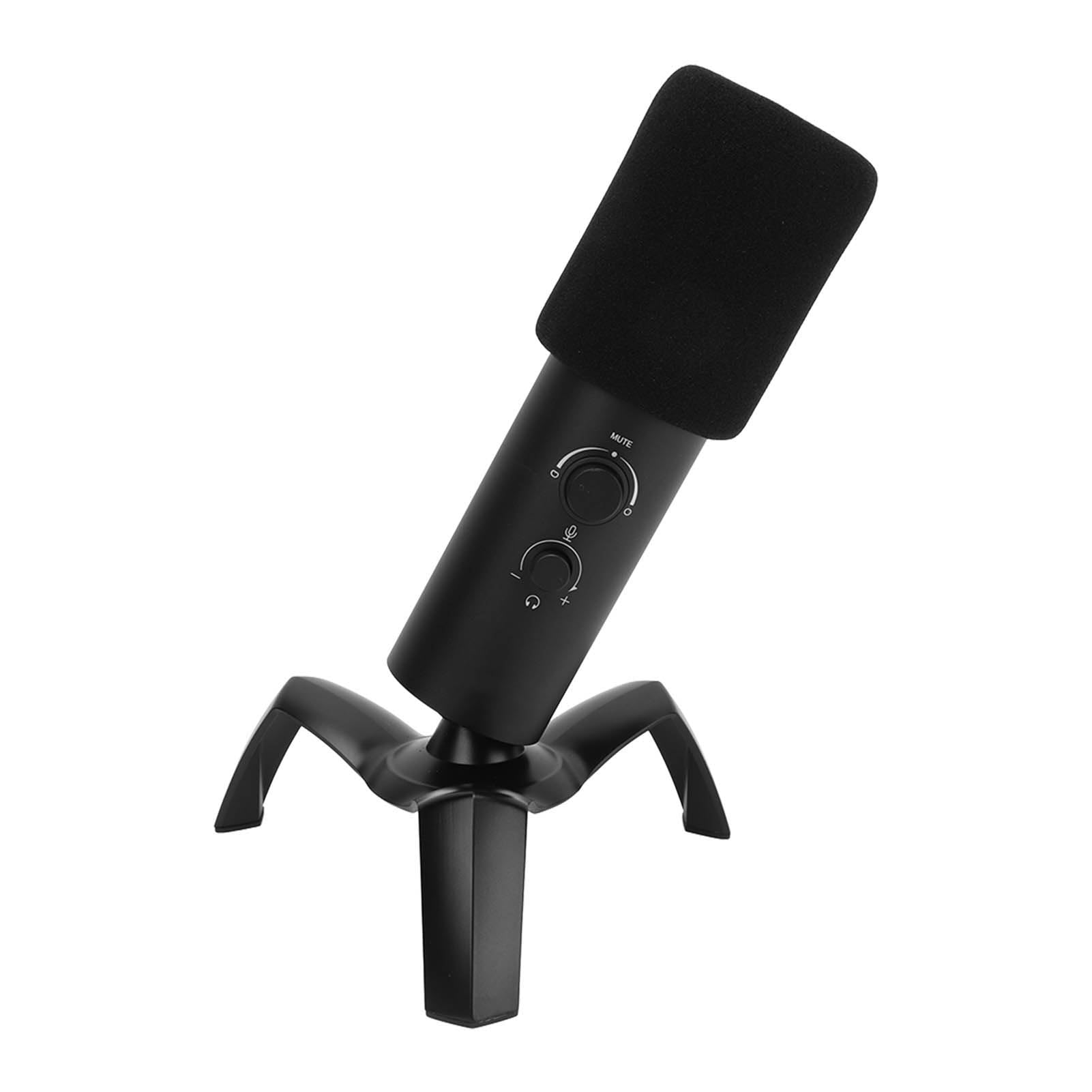 Yunseity USB-Kondensatormikrofon, Computer-PC-Gaming-Mikrofon MIT Niercharakteristik, Stativständer und Geräuschfilterschwamm, 3 Aufnahmemodi, Studiomikrofon für Streaming, Podcasting, Podcasting,