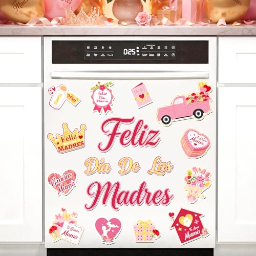 Set de 17 imanes decorativos Feliz Día de las Madres miniatura 1