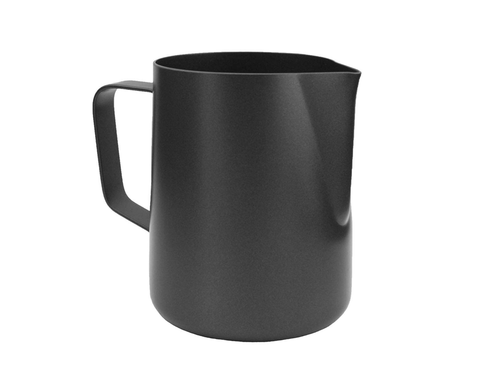scarlet espresso | Milchkännchen »L'Art Modern Anthrazit« für Latte Art oder Cappuccino; aus 18/10 Edelstahl mit Antihaft-Beschichtung (innen & außen); hochwertiger Barista Pitcher (350 ml)