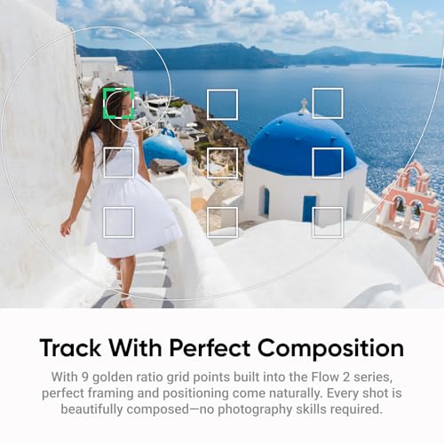 Image of Insta360 Flow 2 On-the-Go Bundle White - iPhone /Android Foldable AI Phone Gimbal, Multi-Person Tracking, Built-in Tripod /Selfie Stick, Remote Control, Travel & Vlog Phone Stabilizer