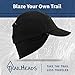 TrailHeads Women's Trailblazer Adventure Ponytail Cap, Black, One Size