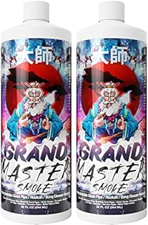 GRAND MASTER SMOKE (64oz bundle) SOAK & WASH BIODEGRADABLE BONG CLEANER /Glass Pipe & Hookah Cleaner, Restores 420 & 710 Heady Glass Back To New - No Shaking/No Scrubbing