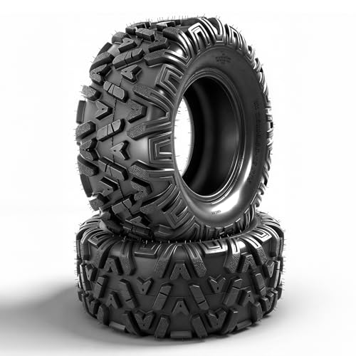 TRIBLE SIX 26x10-12 ATV UTV Tires 6PR All-Terrain Tires 26x10x12 for Sand Mud Trail Non-Directional Tread Tubeless (Pack of 2)