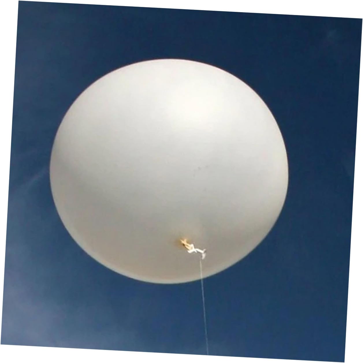 DECHOUS Großer Weißer Latexballon Riesiger Runder Party Hochzeitsballon Wetterfester Überdimensionaler Ballon für Innen Außendekoration Vielseitiger Dekoballon für Jubiläen und