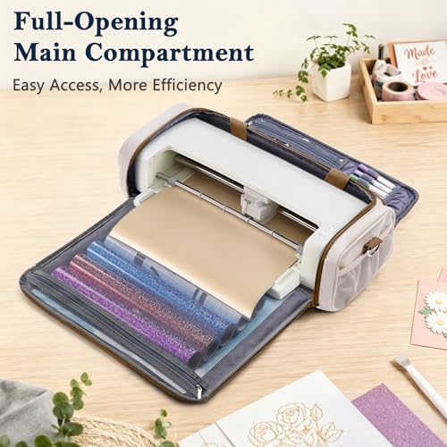 Image of IMAGINING Carrying Case Bag for Cricut Explore 5, Large Opening Storage for Cricut Accessories and Suppliers