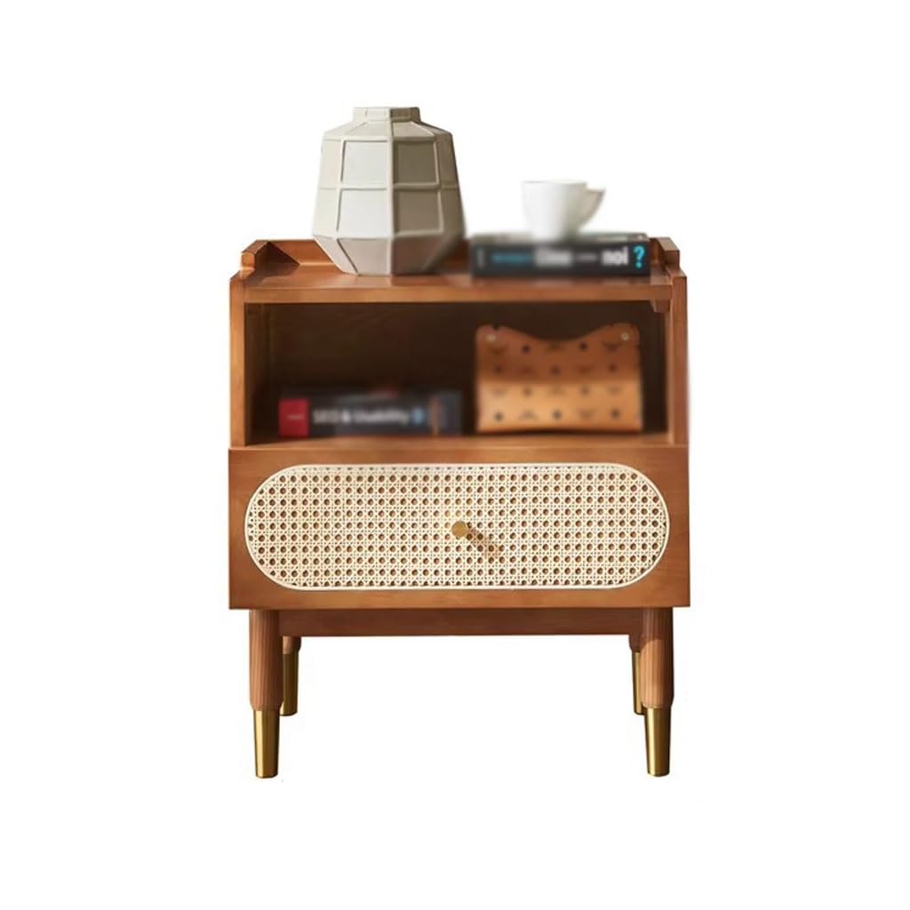 BHGFYXBS Side Tables Bedroom Nordic Solid Wood Storage Small Cabinet Bedside Table Sofa Side Cabinet Simple Side Table Storage Cabinet Corner Table Bedside Tables