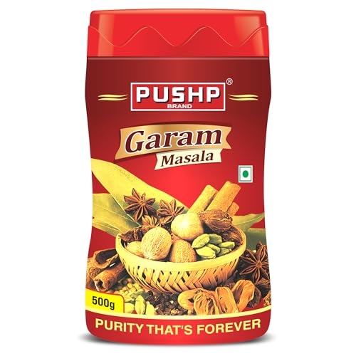 Image of Pushp Brand Garam Masala Jar (500 Pack of 1)