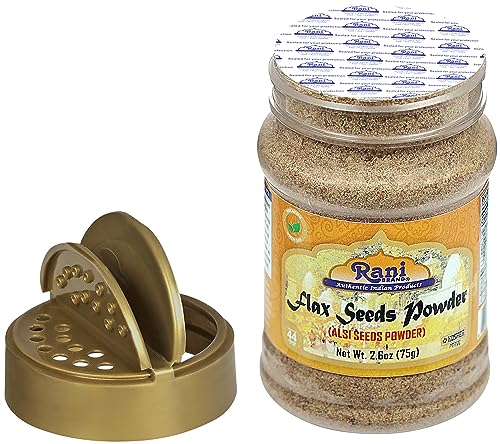 Rani Flax Seeds Powder (Alsi, Linum usitatissimum) 2.6oz (75g) PET Jar ~ All Natural | Gluten Friendly | Non-GMO | Vegan | Kosher | Indian Origin - Image 4