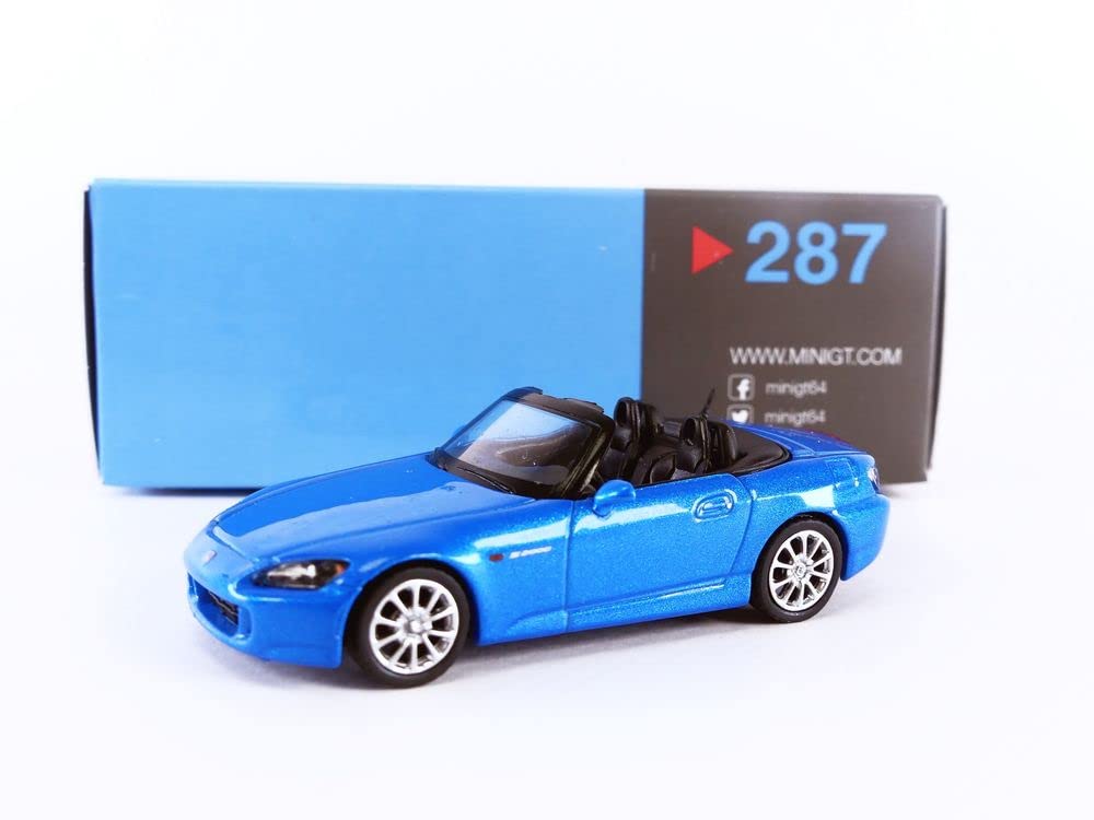 Amazon | MINI GT 1/64 ホンダ S2000 (AP2) ラグナブルーパール 左