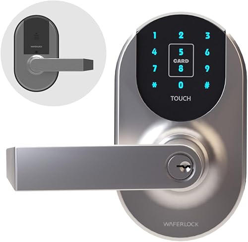 WAFERLOCK Cerradura de palanca inteligente Bluetooth L310, ANSI grado 1, diestro. Perfecto para interiores, puertas de oficinas, salas de servicios