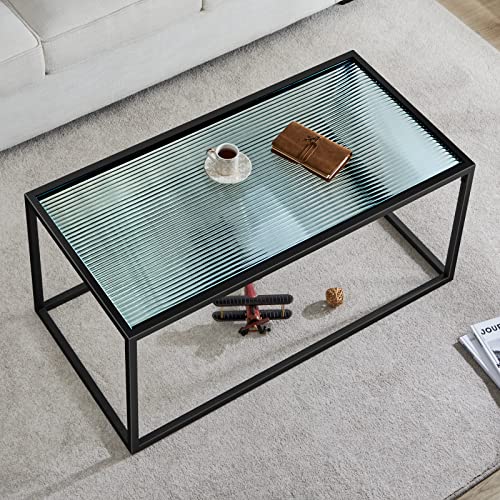 Saygoer Modern Art Coffee Table And Round Glass Coffee Table #TOP1