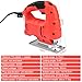 Jigsaw, 800W Corded Electric Jig Saw Tool Kit with 6 Variable Speeds, 10 Blades, Edge Guide,Jigsaw Tool Corded Electric Power Cutter for Wood, Metal and Plastic Cutting