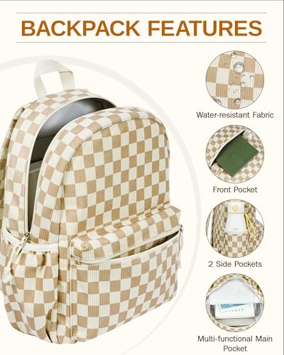Image of HowFly Corduroy Kids Backpack 3-in-1 Set 15 inch with Lunch Box School Bag | Corduroy 3-in-1 set for elementary middle school, 15-inch backpack, insulated lunch bag, pencil case, back to school gift
