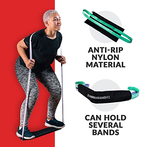 Rubberbanditz Resistance Band Protective Sleeve Cover - Exercise Band Protector Keeps Bands Safe Using Nylon Fitness Band Cover - Resistance Band Sleeve For Under Feet Or Sharp Edges #TOP2