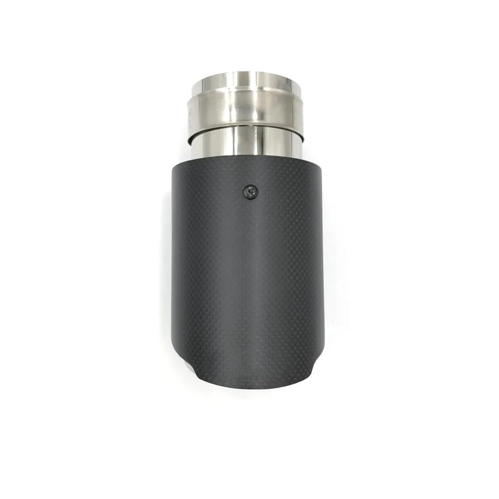 Tuyaux D'échappement Embout Silencieux Fiber Carbone Mat Pour Voiture Système D'échappement Buse Silencieux Universelle Droite Acier Inoxydable Et Argent Embout Échappement