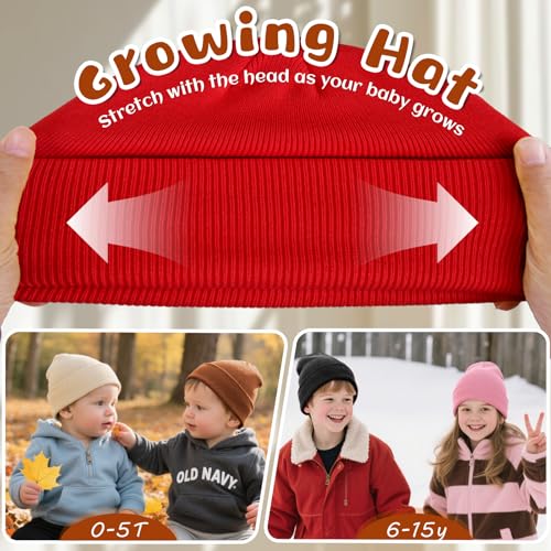 Image of ZOORON Toddler Beanie Boys Girls Beanies Kids Winter Hats Children Knit Cap