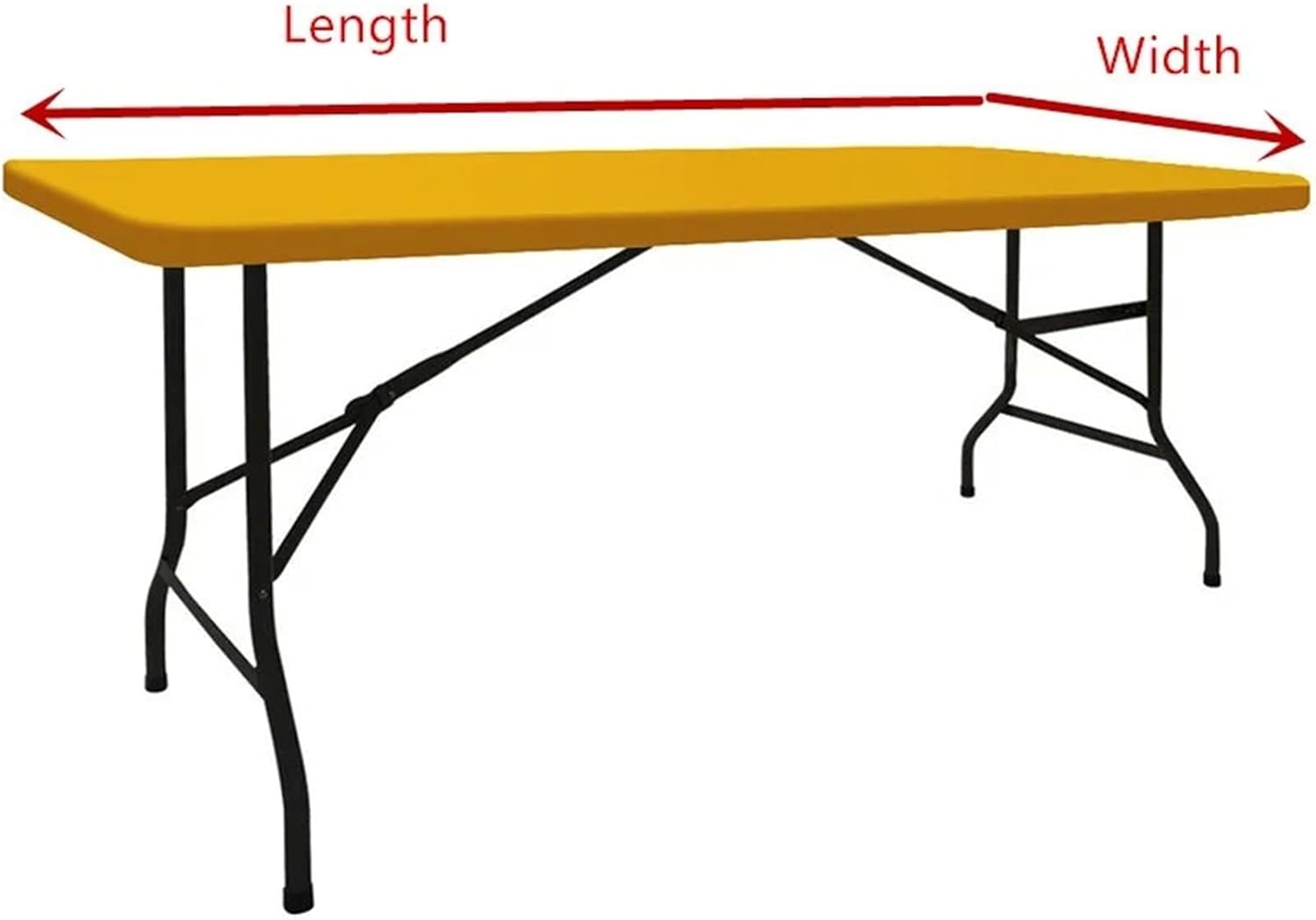 1PC Milk Silk Solid Elastic Spandex Tablecloth Hotel Banquet Wedding Exhibition Decor Skirt Table Cover 4/5/6/8FT Stretch Fabric (Color : Red, Size : 244x76x76cm 8FT)